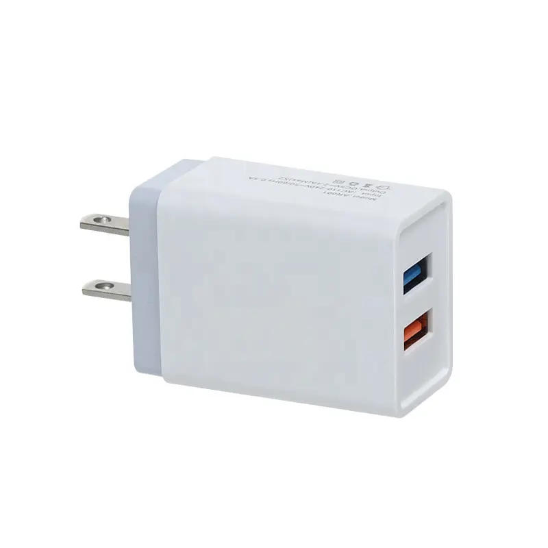 Factory price 10W 5V2A charger Double USB wall charger adapter for small phone
