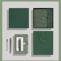 Cuadernos de Tapa Dura de Cuero A5 al por Mayor, Juegos de Regalo con Logotipo Personalizado, Libretas de Lujo para Oficina, Diario, Libretas para Tomar Notas en Reuniones, 100 Hojas