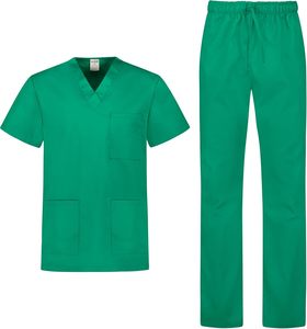 Conjuntos de Uniformes Sanitarios Unisex B-well COLOMBO, Sudadera con Capucha y Pantalones de Poliéster/Algodón, Uniformes de Enfermería y Pijamas para Uso Hospitalario - Product Image 2