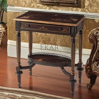 Rechteckiger Beistell tisch aus massivem Holz Kreatives Design für einen funktionalen Wohnzimmer akzent
