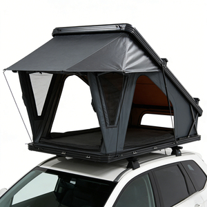 Tente de toit rigide pour camion 4x4 tout-terrain avec ouverture latérale, éclairage LED, tente de toit rigide pour SUV avec annexe - Product Image 1