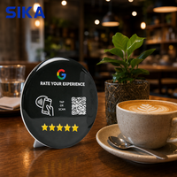 Étiquette NFC personnalisable SIKA Mini NTAG213 en PVC époxy étanche avec code QR pour avis Google, TikTok, Yelp, menus, tables, hôtels, RFID