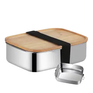 NEWELL High Quality Wholesale Stainless Steel Food Container Cheap Metal Bento Box Stainless Lunch Box