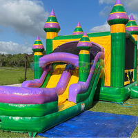 Commercial Outdoor Para Fiesta Chateau Gonflable Bouncing Castle Jumper Combo Kids Gonflable Bounce House avec Souffleur