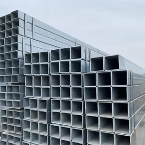 Tubos de Acero Galvanizado Soldados Cuadrados de <span class=keywords><strong>Alta</strong></span> Calidad, Tubo de Acero de Sección Hueca Rectangular Cuadrada de Carbono - Product Image 1