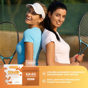Tiras Orales de Vitamina <span class=keywords><strong>D3</strong></span> <span class=keywords><strong>K2</strong></span>, Suplemento Vitamínico en Tiras Orales Disolubles para Fortalecer los Huesos en Adultos, OEM - Product Image 5