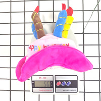 Chapeau d'anniversaire en coton pour chiens et chats, 5 couleurs, motif bougie, accessoire personnalisé pour animaux de compagnie, idéal pour les fêtes d'automne, d'été et d'hiver