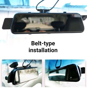 Cámara para Auto con Pantalla Táctil de 10 Pulgadas, Grabador de Espejo Retrovisor de Doble Lente, Alta Definición 1080P, 1 Año de Garantía - Product Image 4