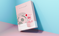 Jeu de blocs de construction de dessin animé 3D Mini boîte à musique d'ours de confession jouet modèle éducatif avec cadeau musical pour les enfants