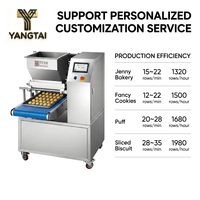 Machine à gâteaux et biscuits électrique ultime 400 kg/h. Système à double buse interchangeable pour usage en boulangerie, nouvelle solution tout-en-un pour le succès en usine