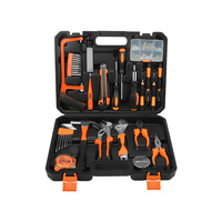 Boîte à outils pour machines domestiques, ensemble d'outils manuels en acier au carbone, tournevis multifonctionnel avec étui rigide pour réparation électrique