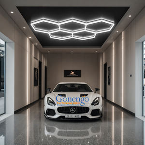 Gonengo Diy Showroom Car Detailing Light Workshop <span class=keywords><strong>Led</strong></span> Hexagon <span class=keywords><strong>Garage</strong></span> Lighting 440Mm - Product Image 1