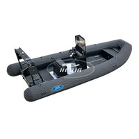 Ce bateau rigide gonflable de haute qualité de 19 pieds de 5.8m en aluminium de patrouille en V profond pour la pêche de luxe grand pont-terrasse à rames pour l'extérieur