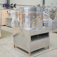 Machine à plumer les volailles Haoze TA-50 à action rapide en acier inoxydable pour poulets, canards, oies, oiseaux avec moteur de déplumeur 220V capacité 10-100 oiseaux/heure