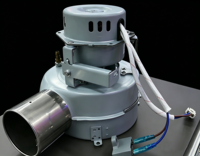 Ventilateur centrifuge DC V à faible bruit, monophasé 50Hz, avec impeller en aluminium courbé vers l'arrière, moteur sans balais, 35W, 280Pa, étanche aux gouttes