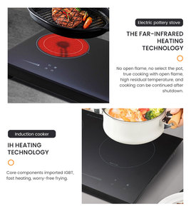 Restaurant Offre Spéciale 220W Cuisinière infrarouge intégrée à usage de bureau Cuisinière à induction - Product Image 5