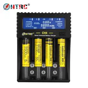 18650 Batterij Lader Lcd S4 Smart 9V Lader Voor Oplaadbare Batterijen Mh Ni-Cd 6F22 Een Aa Aaa li-Ion 18650 26650 26500