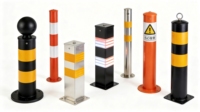 Poteau de signalisation routière pliable en acier robuste, qualité ingénieur, réfléchissant, protection IP55, installation facile, sécurité routière