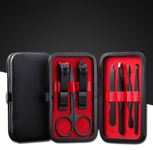 7 pz/<span class=keywords><strong>set</strong></span> di bellezza per la casa strumenti per la cura personale da uomo Black De <span class=keywords><strong>Pedicure</strong></span> <span class=keywords><strong>E</strong></span> Kit <span class=keywords><strong>Manicure</strong></span> <span class=keywords><strong>Set</strong></span> tagliaunghie per gli uomini - Product Image 6