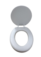 Siège de toilette moderne, standard américain, 17'' 19'', personnalisable, avec coussin en éponge doux, allongé, à face fermée, antibactérien et écologique