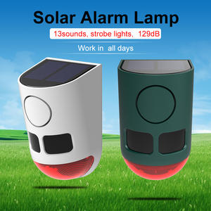 Lámpara Solar <span class=keywords><strong>de</strong></span> Jardín con Sensor <span class=keywords><strong>de</strong></span> Movimiento y Alarma - Luz Intermitente <span class=keywords><strong>de</strong></span> Seguridad para el Hogar y Generador <span class=keywords><strong>de</strong></span> Sonido para Detener el Ladrido <span class=keywords><strong>de</strong></span> Mascotas - Product Image 3