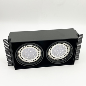 Plafonnier carré moderne 3500K 30lm COB Simple Double ou Triple <span class=keywords><strong>Rectangulaire</strong></span> LED Grille Encastrée Downlight <span class=keywords><strong>Spot</strong></span> 110V-220V - Product Image 1