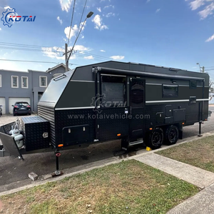 Remorque de voyage noire de luxe de haute qualité à bas prix <span class=keywords><strong>camping</strong></span>-<span class=keywords><strong>car</strong></span> mobile 4X4 RV 4 personnes caravanes tout-terrain de luxe - Product Image 3
