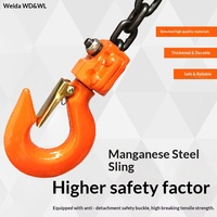WEIDA WH66611 1 Ton 3m Alat Pengangkat Manual Gaya Jepang dengan Katrol Baja Mangan dan Rantai Kombinasi Profesional