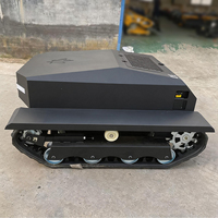 Vente directe usine : Tondeuse débroussailleuse à chenilles télécommandée avec moteur essence 22 CV pour terrains agricoles et pentes