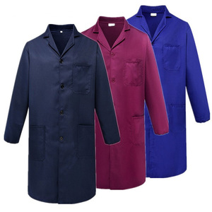 Bata de Trabajo para Hombre y Mujer, Manga Larga, Tela de Poliéster Cepillado con Diseño Imprimible, para Uso en Fábrica y Taller - Product Image 4