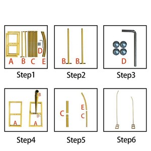 <span class=keywords><strong>Arche</strong></span> de mariage en fer <span class=keywords><strong>doré</strong></span> la plus vendue, taille personnalisable, pour décoration de bouquets de ballons - Product Image 5