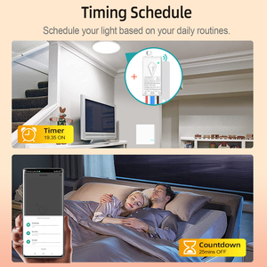 Hotel Smart Guest Room 3 modos <span class=keywords><strong>de</strong></span> control 1-Gang Tuya IP66 Kit <span class=keywords><strong>de</strong></span> interruptor inalámbrico 433MHz 10A Relé para Alexa 1000W Iluminación LED - Product Image 6