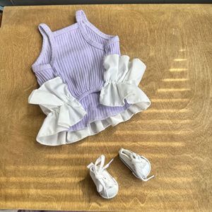 ZHONGYA Huisdier Ins Hond Pluizige Slip Fairy Binnenlaag Gestapelde Schattige Rok Effen Kleur Alle Seizoenen Schattig Jurkje voor Puppy - Product Image 1