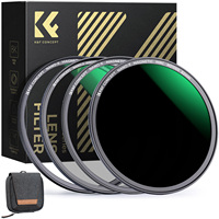Kit de filtres magnétiques 4-en-1 K&F Concept 43-95mm MCUV+CPL+ND1000+Anneau adaptateur, étanche, résistant aux rayures et anti-reflet