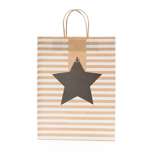 Sacs en papier kraft personnalisés à faible quantité minimale de commande avec poignée en sergé pour l'emballage de bougies artisanales, de savons et de produits artisanaux - Product Image 1