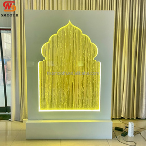 SMOOTH Elegant Acrylic Waterfall Wedding Welcome <b>Backdrop</b> 8-9ft Welcome Sign Detachable LED Light <b>Stand</b> - Product Image 5
