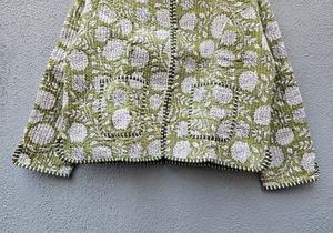 Veste matelassée en coton faite à la main de qualité supérieure, imprimé indien, style bohème pour femmes, manteau d'hiver - Product Image 6