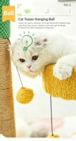 Arbre à chat écologique en gros, durable, petit cactus amusant avec plateforme de saut pour le repos du chat