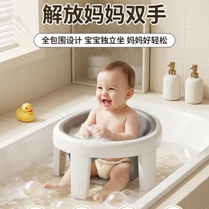 Baby Bath <b>Stool</b> With Reclining Design For 0-12 Months Gray Blue <b>Pink</b> Color Multifunctional Toilet Seat Chair - Product Image 2