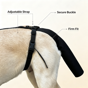 Protège-queue pour chien, Harnais réglable pour grands chiens, Anti-morsure, Empêche les chocs, Favorise la récupération - Product Image 6