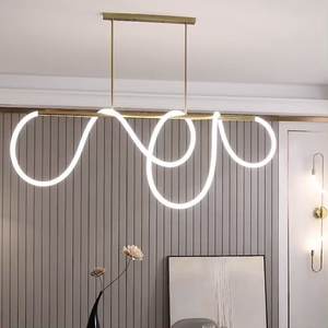 Moderno lungo tubo Led lampadario <span class=keywords><strong>a</strong></span> soffitto <span class=keywords><strong>per</strong></span> tavolo sala da pranzo cucina Bar illuminazione <span class=keywords><strong>sospensione</strong></span> <span class=keywords><strong>sospensione</strong></span> Design luci apparecchi - Product Image 3