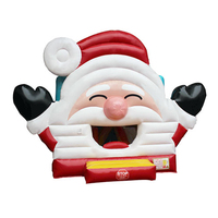 Château gonflable de Noël - Château de saut en PVC pour enfants, idéal pour les fêtes de Noël et le plaisir en famille