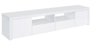 <span class=keywords><strong>YIFAN</strong></span> Meuble <span class=keywords><strong>TV</strong></span> Moderne Peinture Blanche Brillante avec Panneau de Rangement Offre Spéciale Meubles de Salon en Bois pour Usage Domestique - Product Image 4