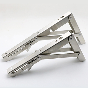 Có thể điều chỉnh hiện đại thép không gỉ đồ nội thất khung 6-24 inch kim loại Kệ Khung bàn làm việc gấp Kệ chân đế đóng dấu - Product Image 2