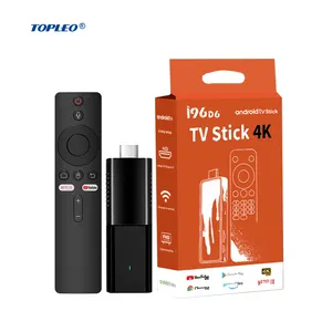 Topleo stick smart system support a variety of formats tv android box 4k tv box android tv stick