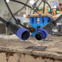 M15 IP67 Wasserdichter Luftfahrtstecker 2-5 Polig Stromkabeladapter Weiblich/Männlich 3-5 Pin 10A Kupferkontakt Nylongehäuse Großhandel