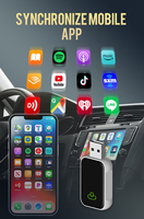 Adaptateur Android Auto Carplay OEM ODM pour Mercedes/Audi/Voo/VW/Toyota Plus + Dongle Carplay sans fil Plug and Play Wi-Fi6