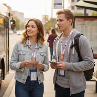 Personalisierte Umweltfreundliche Polyester-Präge-Lanyards im Großhandel für Frauen und Männer, Blanko-Halsbänder und Schlüsselanhänger für Ausweise