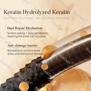 <span class=keywords><strong>Champú</strong></span> suavizante para la reparación del cabello de queratina diaria, suave, nutritivo, hidratante, líquido sin silicona, no irritante, cuero cabelludo sensible - Product Image 6