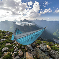 MINGCHAN 2 personnes pliable Portable 210T 70D Nylon Parachute hamac pour Camping en plein air sac à dos pour mobilier d'extérieur